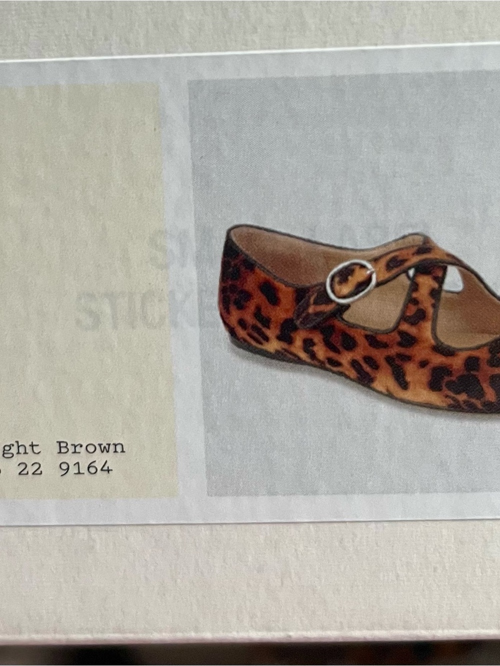 a new day Leopard Print Mary Jane Flats - Brown & Black - Picture 3 of 4